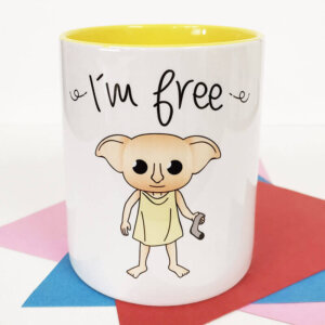 Taza de Café y Té Personalizada. I´m free - (Dobby)