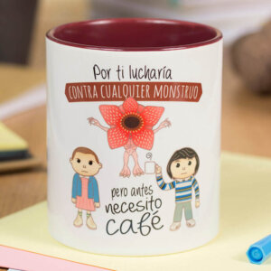 Por ti lucharía contra cualquier monstruo pero antes necesito café - (Stranger things)